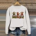 thumbnail image 2 of WEAIXIMIUNG Chandail en Molleton pour Femmes Col Rond Fermeture Éclair Mode de Noël Décontractée Imprimé Bonhomme de Neige Pull à Manches Longues Sans Chapeau, 2 of 6