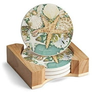 Wooden Coaster Sets Walmart Com