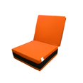 thumbnail image 2 of Magshion 4 Inch Memory Foam Tri-fold Mattresses Floor Bed Single Size (27''W) Orange, 2 of 3