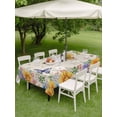 thumbnail image 4 of Outdoor Tablecloth with Umbrella Hole for Patio/Picnic/Party/Camping, Watercolor Flowers Waterproof Table Cloth Rectangle Table Cover Washable, Spring Sunflowers Daisy Butterflies Beige (54"x 80"), 4 of 8