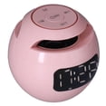 thumbnail image 3 of Altavoz despertador multifuncional Bluetooth 5,0, altavoz inalámbrico portátil con forma de bola recargable con reloj para dormitorio y oficina, 3 of 8