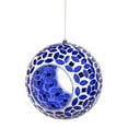 thumbnail image 3 of Sunnydaze Mosaic Glass Fly-Through Hanging Bird Feeder, 1-Cup Capacity, Lavender Mosaic, 3 of 11
