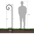 thumbnail image 4 of BEAU JARDIN 4 Pack Shepherds Hook 65 inch Tall 1/2in Thick Hummingbird Bird Feeder Pole Shepherd Garden Hooks Hanging Plants Basket Hanger Lanterns Mason Jar Wind Chime Wedding Solid Metal Heavy Duty, 4 of 9
