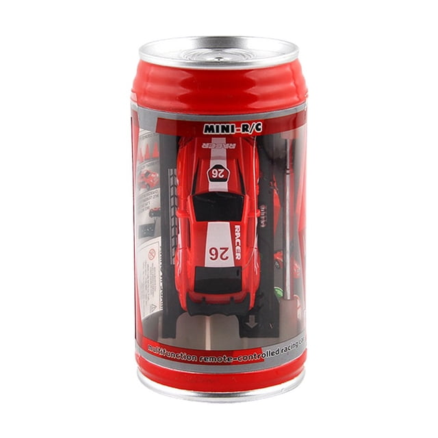 1:45 Kids Plastic 4-wheel Cans Remote Control Car Mini Canned RC Vehicle Small Children Toy