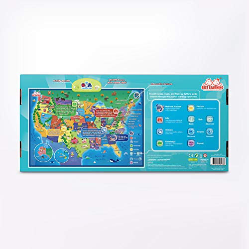 Educational Talking Toy for Kids of Ages 5 to 12 Years USA Interactive Map 