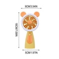 thumbnail image 2 of Yellow Handheld Mini Fan Portable Outdoor Travel Fan Plastic 7.08X3.54X1.96 Inches With Colorful Lights Usb Rechargeable Lightweight Cooling, 2 of 7