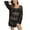 Black, variant on Womens Cover Ups Alluring One Neck Hollow Out Woven Shirt Beach Bikini Cover Ups Alluring One Line Neckline Hollowed Out Woven Shirt Beach Bikini Cover Up Wine One Size