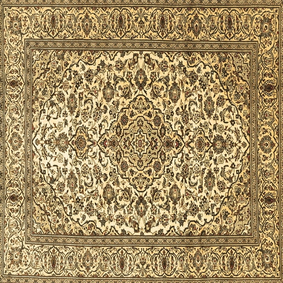 Ahgly Company Indoor Square Persian Brown Traditional Area Rugs, 7' Square