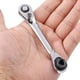 thumbnail image 4 of Llave De Trinquete Llave Ajustable De Doble Cabeza Llave De Trinquete Portátil Llave Ajustable De Acero Al Cromo Vanadio Herramienta Manual De Reparación Para Automóvil Bicicleta Motocicleta Reparació Muyoka Hogar, 4 of 7