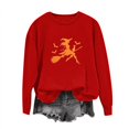 thumbnail image 2 of Inverlee Halloween Sweatshirts Women Plus Size Pumpkin Ghost Print T-shirt Work Crewneck Sweatshirt Long Sleeve Tunic Pullover Tops Halloween Clothes, 2 of 5