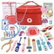 thumbnail image 1 of Juguete de simulación de madera para médicos, juguete de doctor pequeño, juego de casa de juegos para niños, juego de rol para niñas, 1 of 6