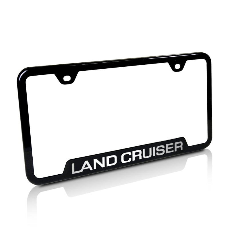 Toyota Land Cruiser Black Stainless Steel License Plate Frame