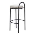 thumbnail image 5 of Sisal Barstool Beige Tweed Barstool, Modern Style, Soft chenille fabric, Plywood, Indoor Bar, 5 of 5