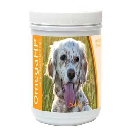 UPC: 0840235106692 | Healthy Breeds English Setter Omega HP Fatty Acid Skin and Coat Support Soft Chews
