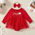 thumbnail image 3 of GYRATEDREAM Baby Girls 1st/2nd First Birthday Outfits Cotton Ruffle Sleeve Romper Strawberry Print TuTu Skirt Set with Headband 3Pcs Clothes Set for 9-18M, 3 of 9