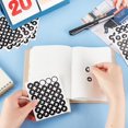 thumbnail image 3 of 2400Pcs/80 Sheets Airplane Stickers Planner Calendar Stickers 0.5 Inch Black Trip Planner Sticker Calendar Stickers PVC Self-Adhesive Decals for Daily Plan DIY Scrapbooking, 3 of 6