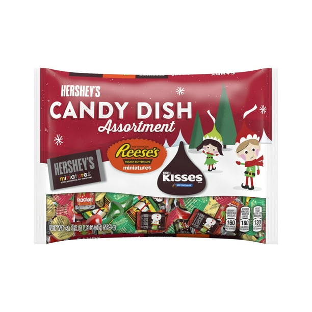 Hershey's Chocolate Candy Dish, Holiday Assortment, 21 oz