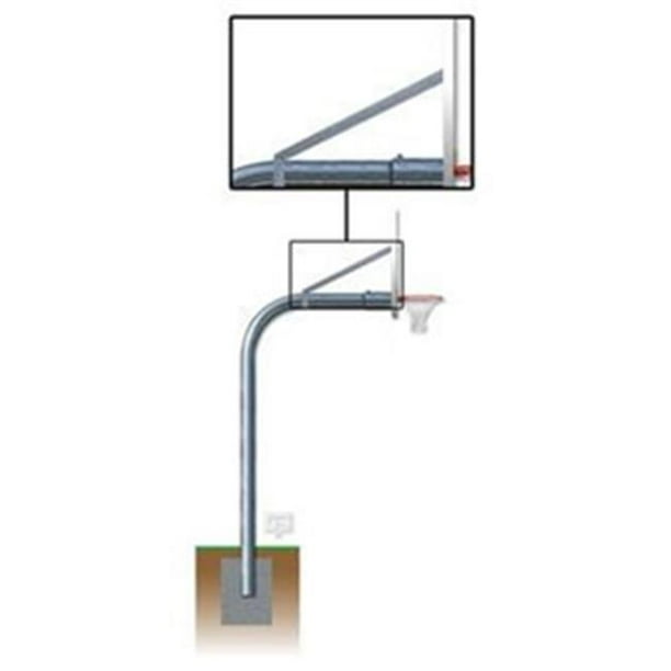 Braces and Hardware for Gooseneck Post (5 ft.) - Walmart.com