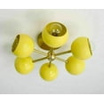 thumbnail image 3 of 1950's Mid Century Eye Ball Shade Sputnik Chandelier Modern Brass Ceiling Light, 3 of 4