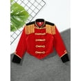 thumbnail image 5 of iiniim Kids Girls Stand Collar Long Sleeve Fringe Tassel Jacket Performance Party Red 10, 5 of 7