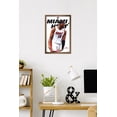 thumbnail image 2 of NBA Miami Heat - Bam Adebayo Feature Series 25 Wall Poster, 14.725" x 22.375" Framed, 2 of 5