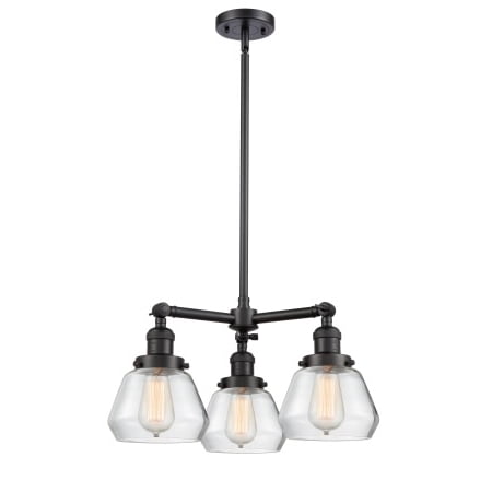 

Innovations Lighting 207 Fulton Fulton 3 Light 22 Wide Chandelier - Black