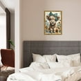 thumbnail image 4 of WFSposter Teal Highland Cow Wall Art Canvas Print Pictures 16"x24" Farmhouse Wall Decor Bedroom & Nursery Decor, 4 of 5