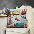 thumbnail image 2 of Kids Pillow Case for Boys &amp; Girls, Soft &amp; Breathable Fabric Pillow Cover, Kids Pillowcases Fits Standard Size Pillow, Measures  (Trains, Planes, and Trucks), 2 of 5