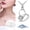 I, variant on Initial Necklaces for Women Luxury Smart Heart Shaped Water Drop Necklace Sports Necklace Valentine'S Day