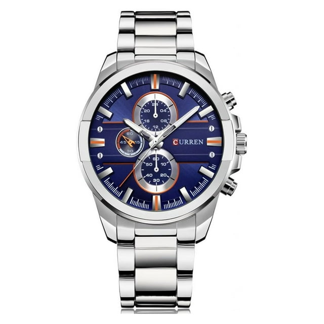 Reloj Curren KREB491903 Hombre Cuarzo Plateado