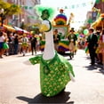 thumbnail image 5 of New! St. Patrick's Day Goose Outfit, Porch Goose Outfit Fits Large Statue, St. Patrick’s Day Porch Goose Clothes Lucky Goose Costume for St. Patrick's Garden Yard Statue Decor, 5 of 9