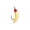 A001- Beige, variant on Soft Plastic Fishing Lures Bionic Fishing Lure 0.016 Ounce 0.8 Inch Ringed Body Imitation Maggot Fishing Bait Freshwater Saltwater Panfish Trout Crappie Soft Lure 1 Pack