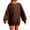 A27 Brown, variant on FASHOFT Crewneck Sweatshirt for Women Casual Loose Soft Long Sleeve Pullover Fall Winter Tops Black L