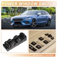 thumbnail image 2 of Interruptor de ventana eléctrica del lado del conductor delantero Unique Bargains para Volvo S90 V90 XC90 No.31433927 Interruptor de control de ventana, 2 of 7