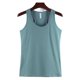 thumbnail image 1 of Sonducket Chaleco de algodón para mujer, ropa recortada de moda de punto, camiseta transpirable fresca, camisas de fondo exterior de primavera, Prendas para la parte del cuerpo Frijol Verde 3XL Sonducket AP010463-18B, 1 of 6