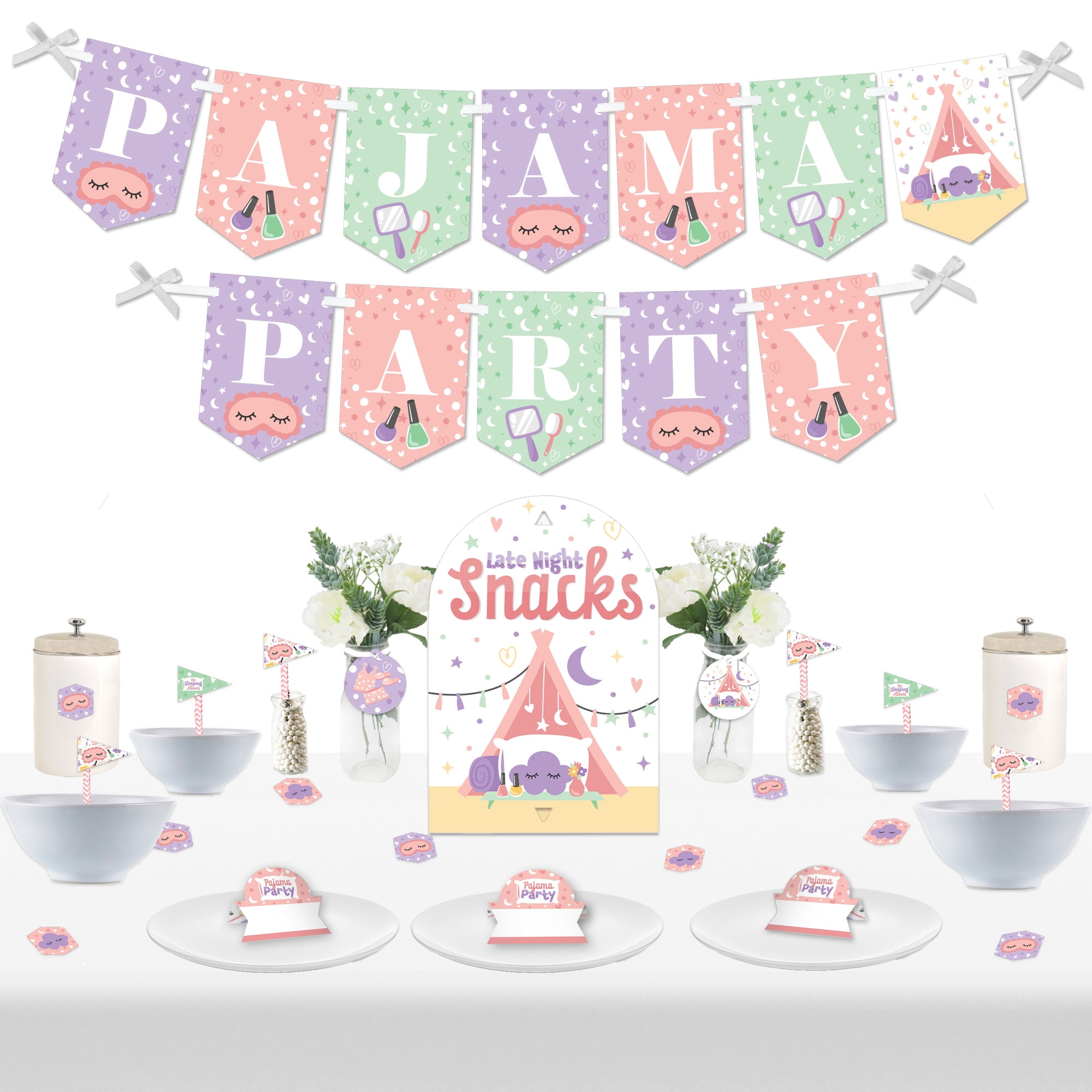 Big Dot of Happiness Pajama Slumber Party - Girls Birthday Party  Decorations Party Banner, 1 Count - Jay C Food Stores