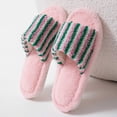 thumbnail image 3 of Bixock Slippers for Womens Indoor House Cotton Shoes Multi Size Fluzzy Fleece Lined Slide Warm Comfortable Non-Sliped Women Shoes, 3 of 8