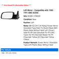 thumbnail image 2 of Left Mirror - Compatible with 1988 - 1991 GMC R3500 1989 1990, 2 of 2