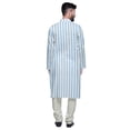 thumbnail image 3 of Atasi Printed Casual Asymmetric Kurta Pyjama For Men Designer Long Kurta Set, 3 of 4