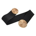 thumbnail image 2 of Fashion Women Wide Belt Wide Strechy with Buckle Female Hook Waistband Body Belt Black, 2 of 9