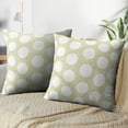 thumbnail image 3 of LALILO Throw Pillow Covers Vintage Ornament White Circles Vintage Cushion Cover 18" x 18", 2 Pack, 3 of 6