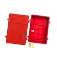 thumbnail image 3 of Buzón de correo Macarena Caja de periódicos de diseño elegante Rojo, 3 of 8
