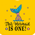 thumbnail image 4 of Inktastic Mermaid 1st Birthday 1 Year Old Girls Baby Bib, 4 of 4