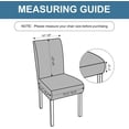 thumbnail image 4 of Yumcute Waterproof Chair Covers for Dining Room, Stretch Jacquard Dining Chair Slipcovers Removable Washable Chair Protector for Kitchen,restaurant 4PCS, 4 of 12