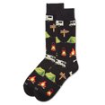 thumbnail image 4 of MeMoi Men's Happy Camper Bamboo Blend Novelty Crew Sock - Mens - Male, 10-13, Crockery, 4 of 7