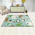 thumbnail image 3 of Dreamtimes Lightweight Soft Area Rugs 31x20 Inch, Christmas Animals Pattern Floor Mat Doormat for for Rooms Entrance Hardwood Floor Living Room 2'7" x 1'8"） Nursery Rugs, 3 of 6