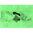 thumbnail image 1 of Ahgly Company Indoor Rectangle Abstract Emerald Green Modern Area Rugs, 8' x 12', 1 of 4