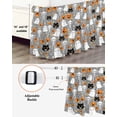 thumbnail image 3 of Halloween Little Bed Skirt Boo Grey Pumpkin Ghost Black Cat Skull Bed Skirts California King Size 18 Inch Drop, Wrap Around Dust Ruffle&nbsp;Bedskirt with Adjustable Elastic Belt for Queen Size Beds, 3 of 7