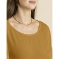 thumbnail image 5 of Moomaya Womens Solid Top, Round Neck Ruffled Bell Sleeves Casual Summer Top, 5 of 7