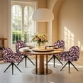 thumbnail image 4 of Xixirimido Leopard Pink Cheetah Pattern Office Chair Covers Computer Stretch Accent Dining Chair Covers Swivel Desk Chair Armrest Slipcover for Mid-Back Rotating Chairs, 4 of 7